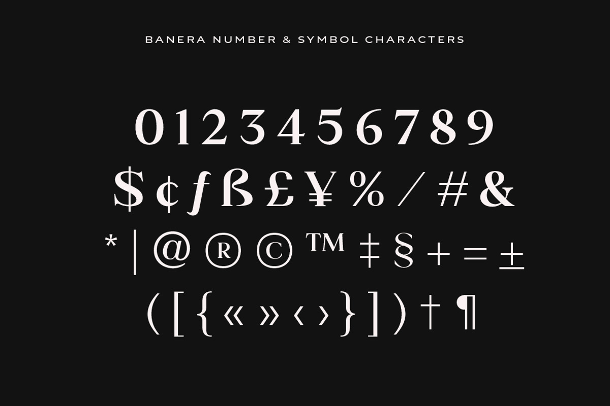 Banera Display Font, a Serif Font by Yukita Creative (Photo 8 of 9)