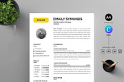Resume with Picture, a Resume Template by Blackcloud_Creations (Thumbnail 1 of 6)