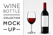 Wine bottle. Mock-up set., a Product Mockup by Nomber_86 (Thumbnail 1 of 8)