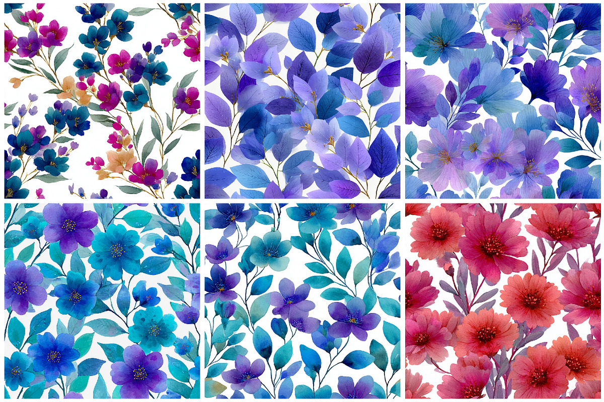 Abstract Watercolor Seamless Pattern, a Texture Graphic by CitraGraphics (Photo 2 of 8)