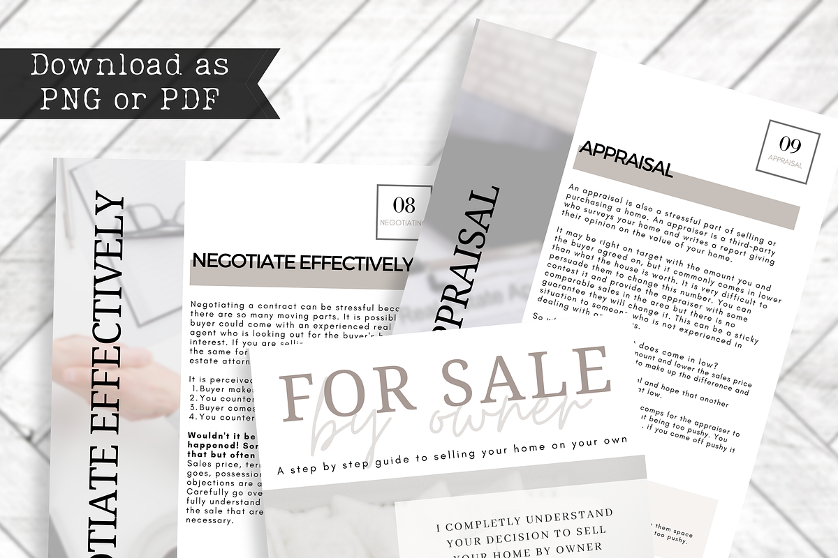 Real Estate FSBO Guide Template, a Presentation Template by Kole Paper co.
