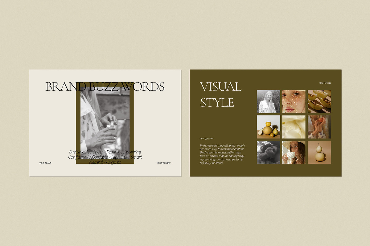 CANVA PS Brand Board Presentations, a Presentation Template by Love Radiation Studio (Photo 4 of 17)