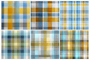 Blue Yellow and Grey Plaid, a Texture Illustration by DreamPrint404 (Thumbnail 2 of 4)