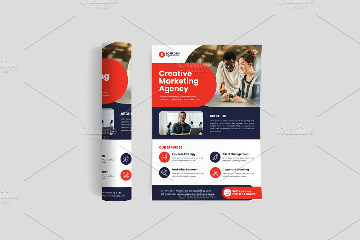 Corporate Flyer Template, a Flyer Template by Sofir Nayeem