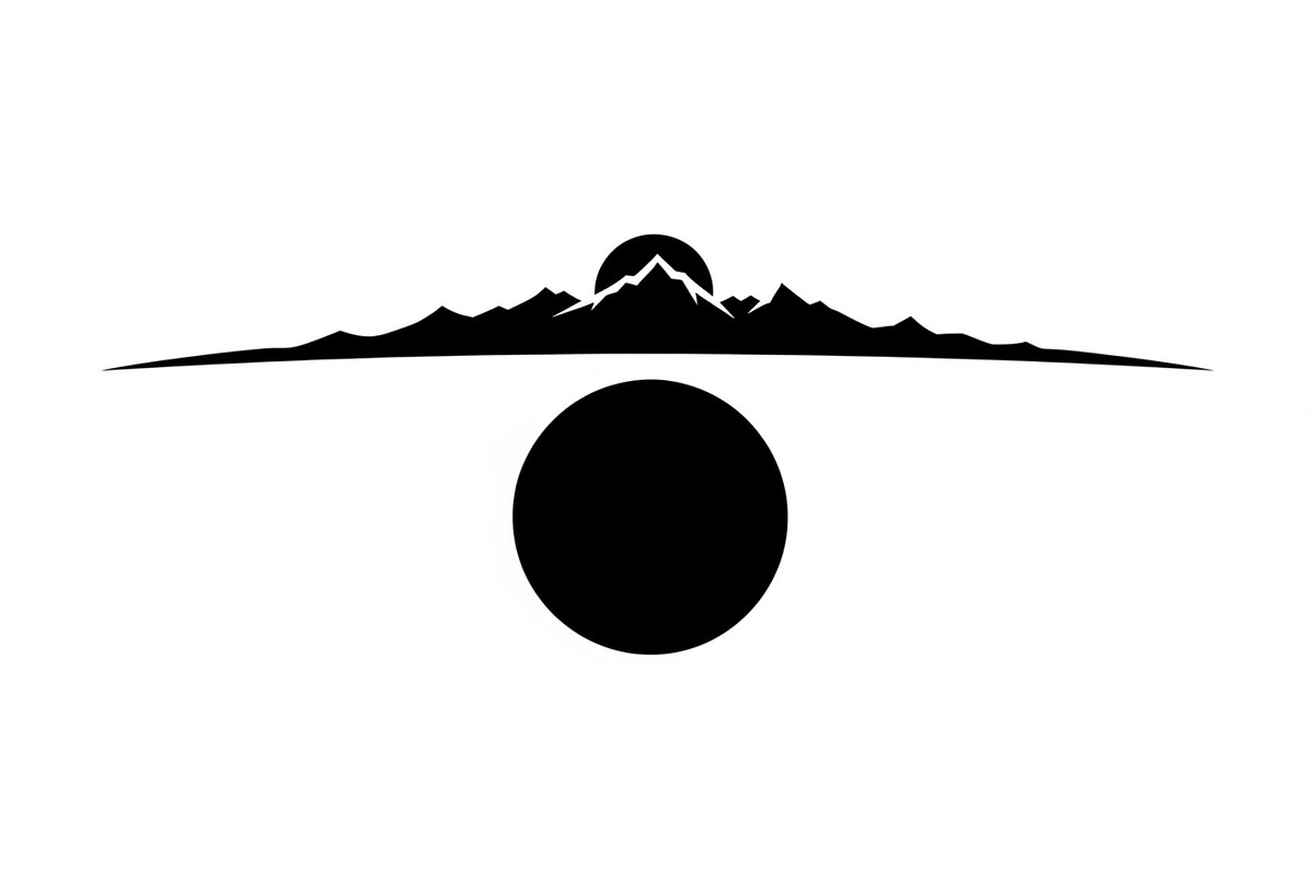 Circular Nature Landscape Silhouette, an Illustration by yasushie (Photo 36 of 51)