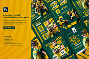 American Football Social Media Pack, a Social Media Template by Geelator Studio (Thumbnail 1 of 5)