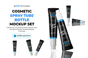 Cosmetic Spray Tube Mockup Set, a Packaging Mockup by artBit Design Studio (Thumbnail 1 of 5)