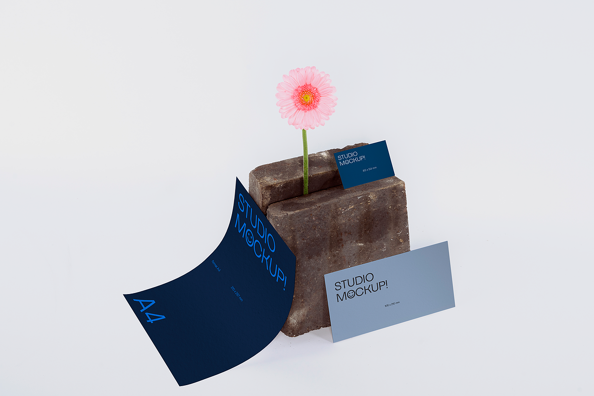 BRUT STATIONERY MOCKUP, a Graphic by Le Studio Mockup (Photo 4 of 4)