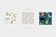Wolf & Forest - Patterns & Posters, a Pattern Graphic by AllNikArt (Thumbnail 3 of 8)