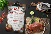Seafood Menu, a Flyer Template by Totem Design Studio (Thumbnail 4 of 5)