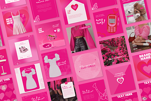 Aesthetic Pink Instagram Template