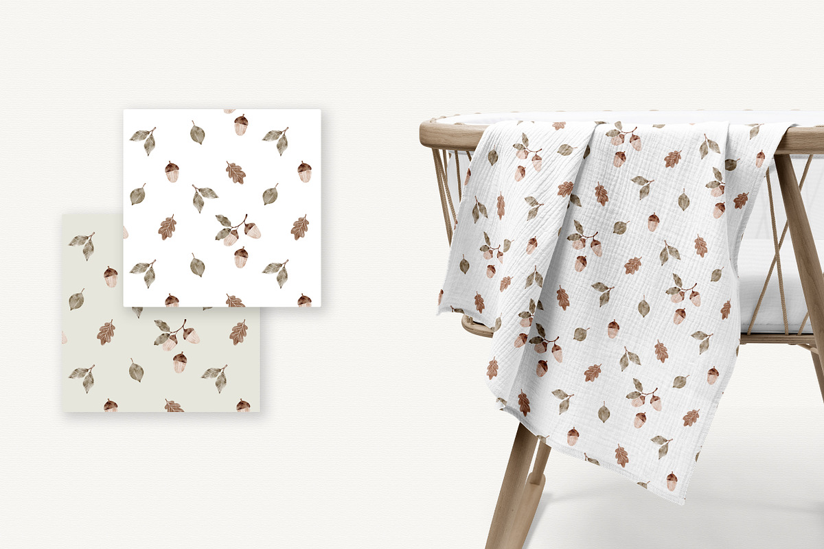 BABY AUTUMN watercolor set, a Seasonal Illustration by erasovas (Photo 9 of 12)