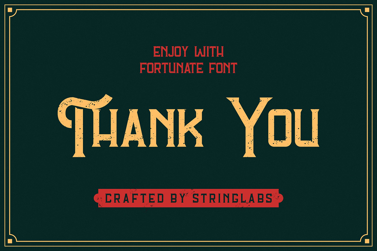 Fortunate - Original Hand Drawn Font, a Serif Font by StringLabs (Photo 13 of 13)
