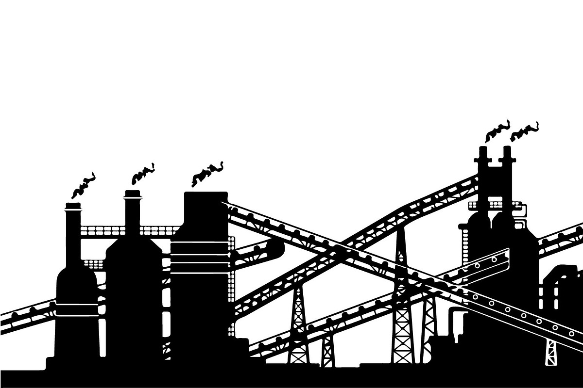 Industrial Factory Silhouette Bundle, an Illustration by Designs_River (Photo 27 of 45)