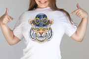 Cute watercolor tigers. Part 4, an Animal Illustration by Watercolor fantasy (Thumbnail 2 of 4)