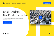 Cool Headers Light Version Just $2, a Websites & App Template by DesignBoard (Thumbnail 3 of 4)