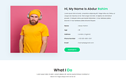 Modern Personal Brand Website (2026), a Bootstrap Template by Themeplaza (Thumbnail 2 of 6)