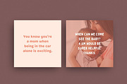 Mom Life Quote Templates Canva, a Social Media Template by DeeBeeDesign (Thumbnail 6 of 9)