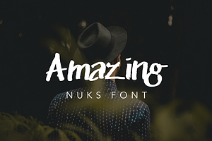 Nuks Handwritten Font Script Brush