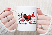 Peace Love Christmas PNG, an Illustration by Sublimation Artist (Thumbnail 9 of 9)
