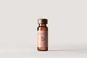 Amber Glass Vial Bottle Mockups, a Cups & Container Mockup by pmvch (Thumbnail 2 of 20)