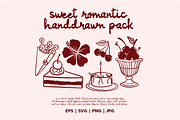 Sweet Romantic Handdrawn Pack, a Decorative Illustration by HunEyy (Thumbnail 1 of 7)