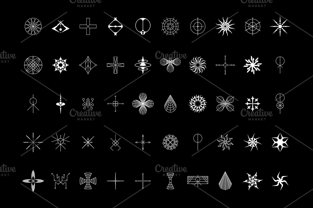Abstract Shape Pack 2 | 100 Icons, an Object Graphic by Mad Supply (Photo 2 of 6)