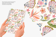 chinoiserie seashell pattern, a Pattern Graphic by Pink Studio Art (Thumbnail 4 of 4)