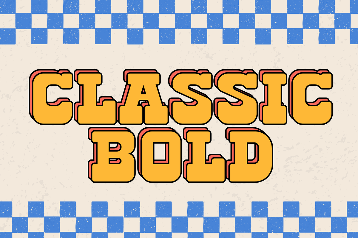 Bricktone is a Retro slab serif font, a Slab Serif Font by Brown Cupple (Photo 3 of 13)