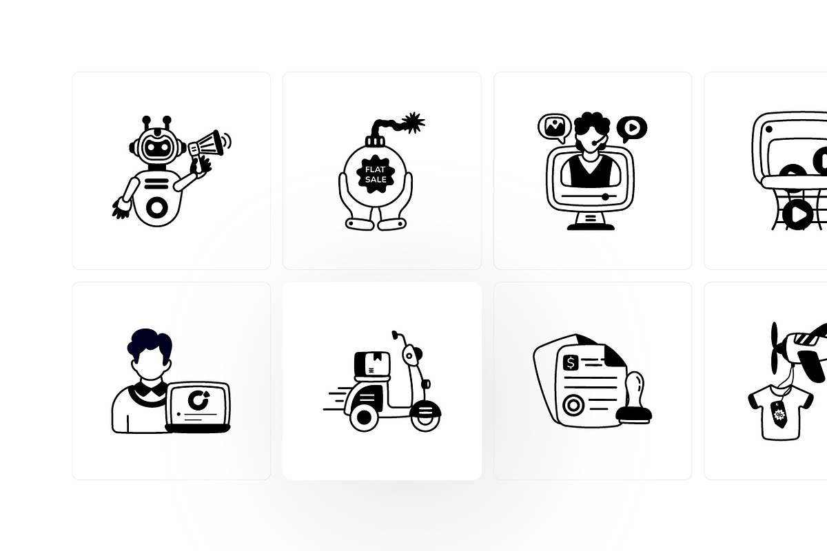 Marketing icons, a Duotone Icon by Prosymbols (Photo 10 of 10)