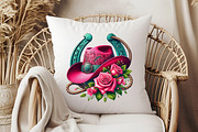 Cowgirl Hat and Roses PNG, an Illustration by Libby Wishes (Thumbnail 5 of 6)