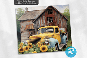 Barn Farm Truck Tumbler