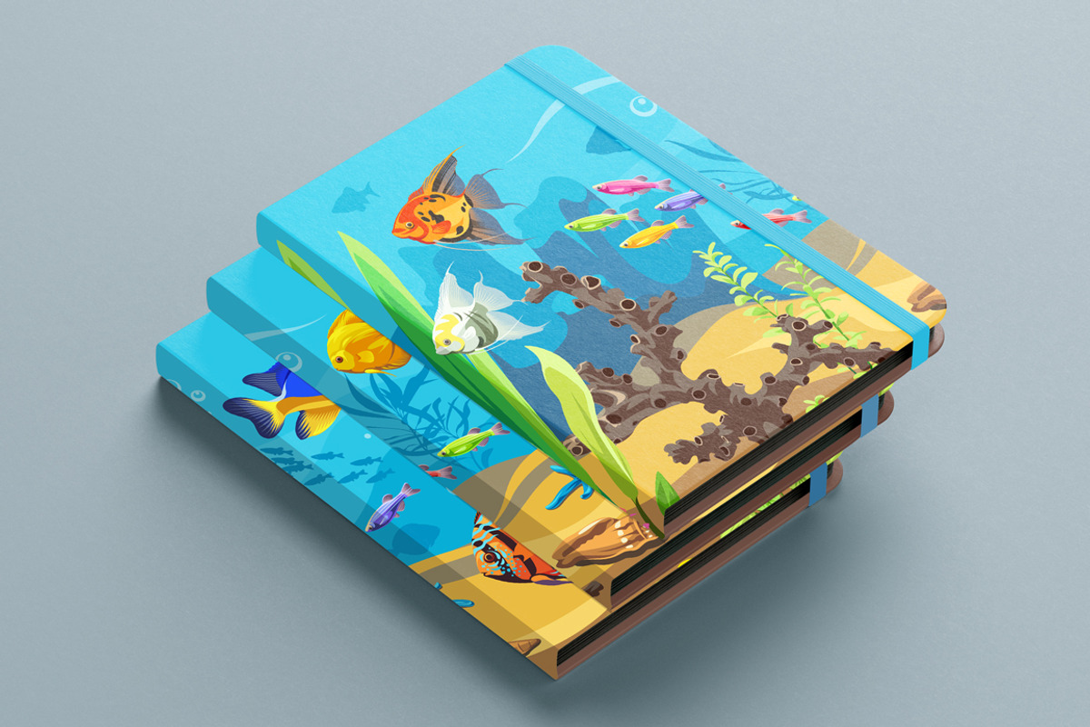 Seascape 2, a Decorative Illustration by Yulia Ogneva (Photo 3 of 5)