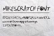 MikeScratch font, a Handwritten Font by Mike Brennan Art & Design (Thumbnail 2 of 3)
