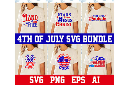 USA 4th of July SVG PNG Bundle