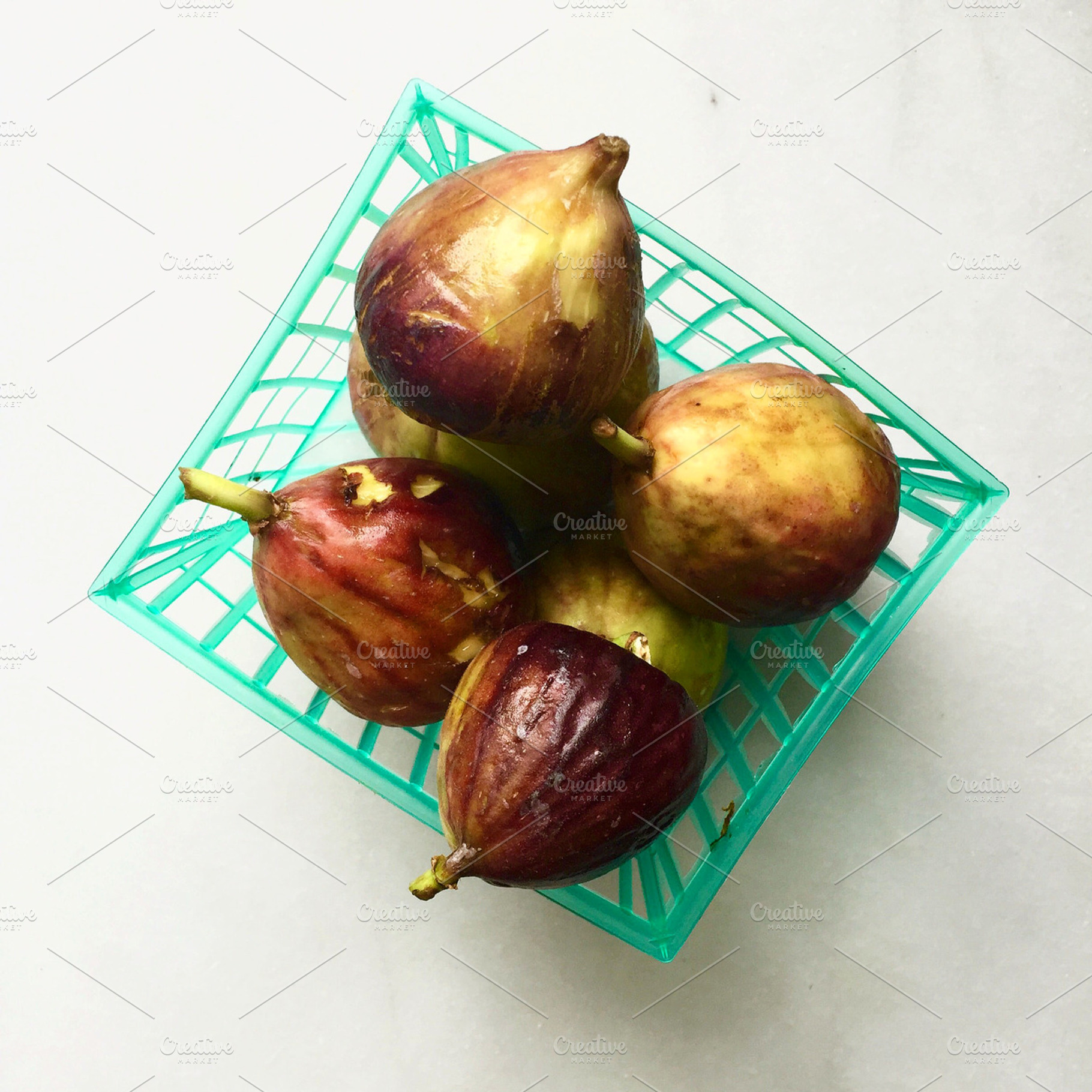 Figs in a basket, a Food & Drink Photo by Claudia Petrilli Design