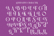 Glamore Roses, a Serif Font by saskaratype (Thumbnail 4 of 8)