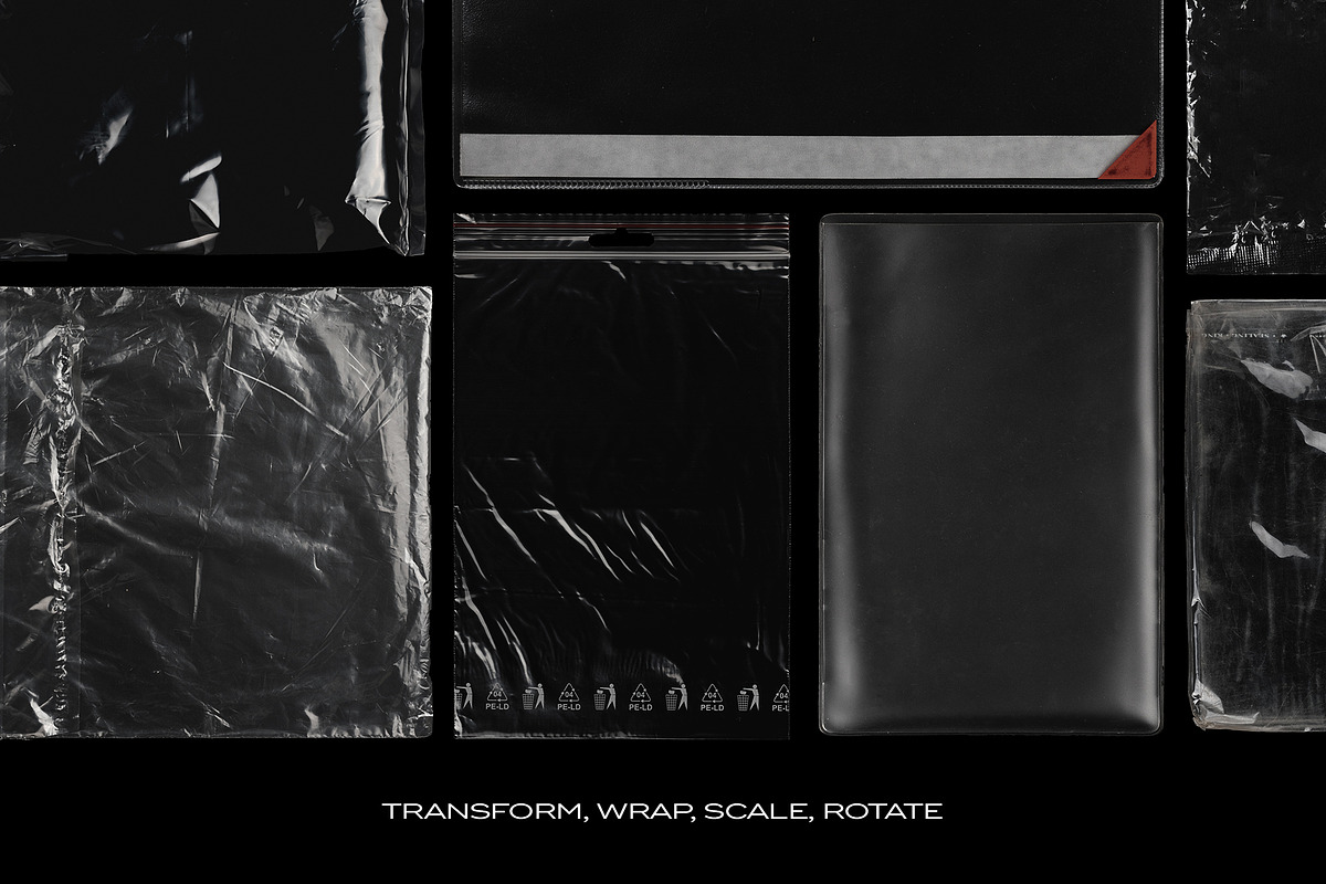 Plastic Bags Texture Branding Bundle, a Texture Graphic by PrintPixel (Photo 6 of 36)