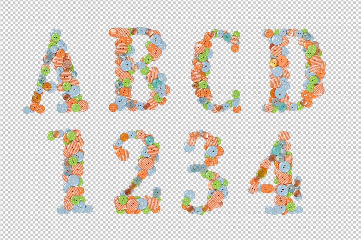 Buttons Font, a Font by Handmadefont