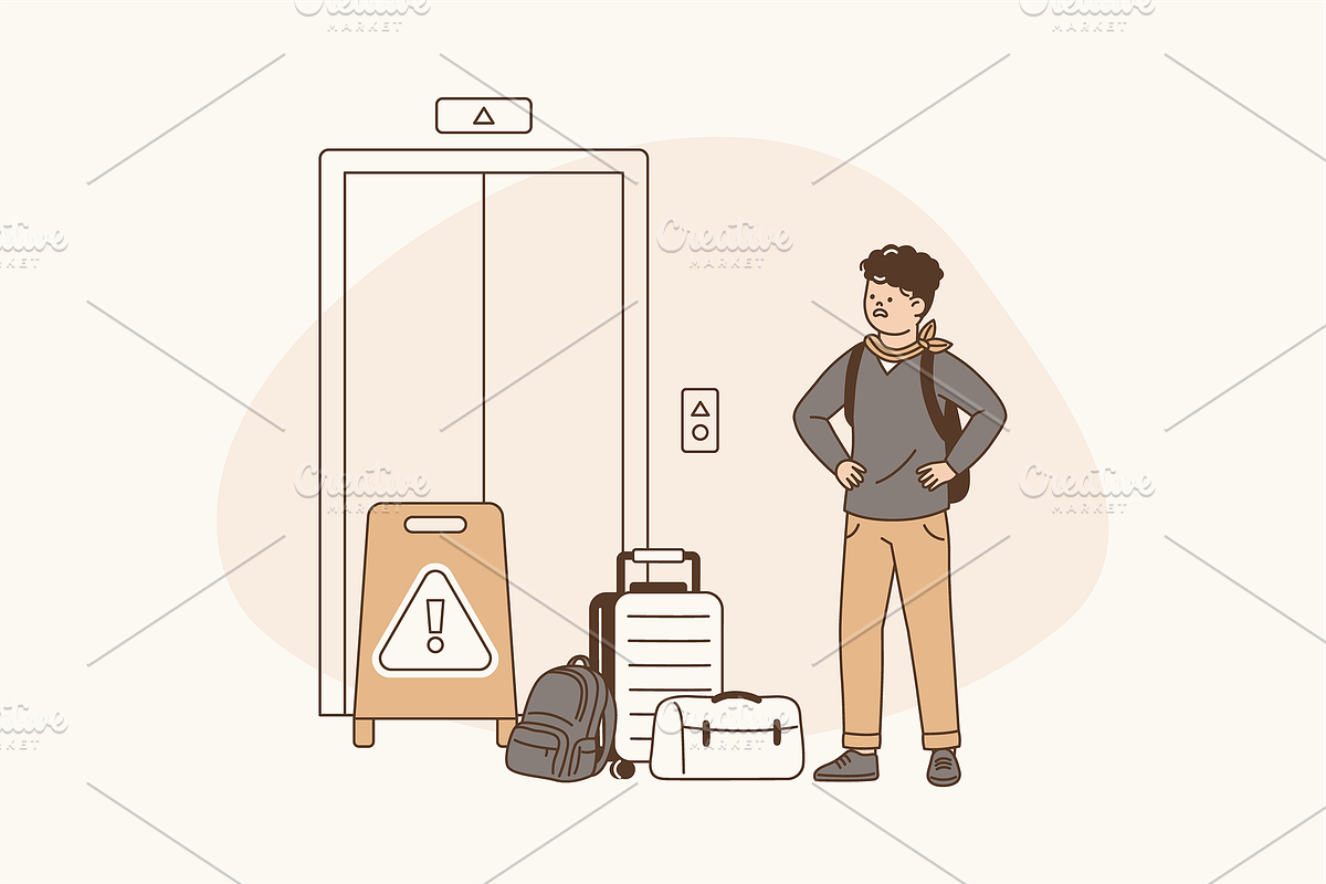 Travel Chaos Illustration, an Object Graphic by Jump Studio (Photo 10 of 12)