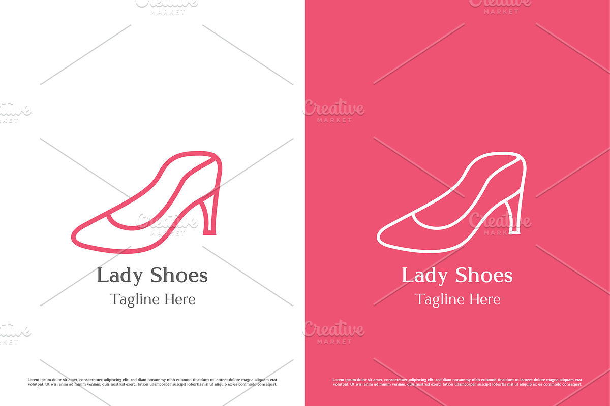 High Heels Logo Design Illustration, a Branding & Logo Template by Morvana Crew