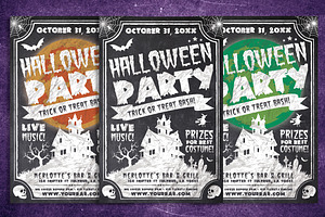 Chalk Halloween Flyer