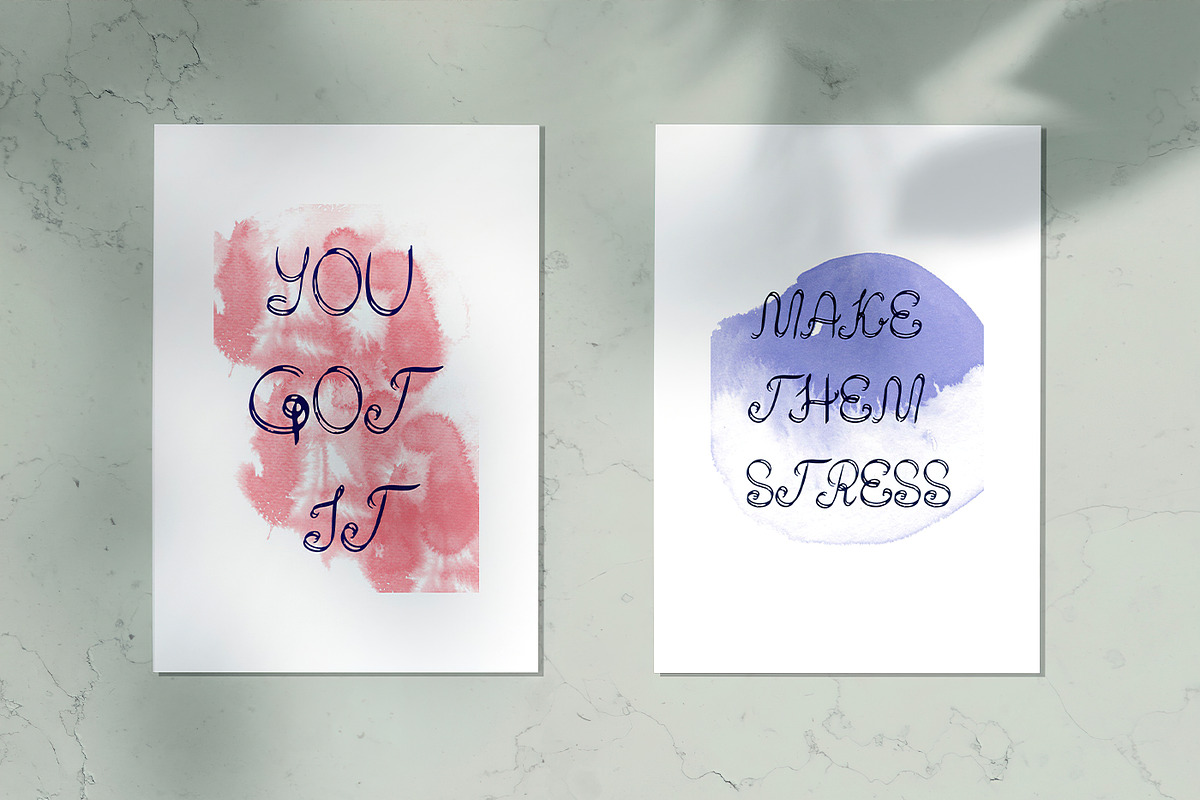 QUALIRVEY fanky curvy font, a Script Font by CHIMERA (Photo 5 of 9)
