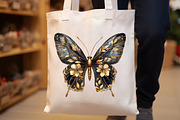 Watercolor Glitter Butterfly Clipart, an Illustration by Rose Art (Thumbnail 5 of 7)