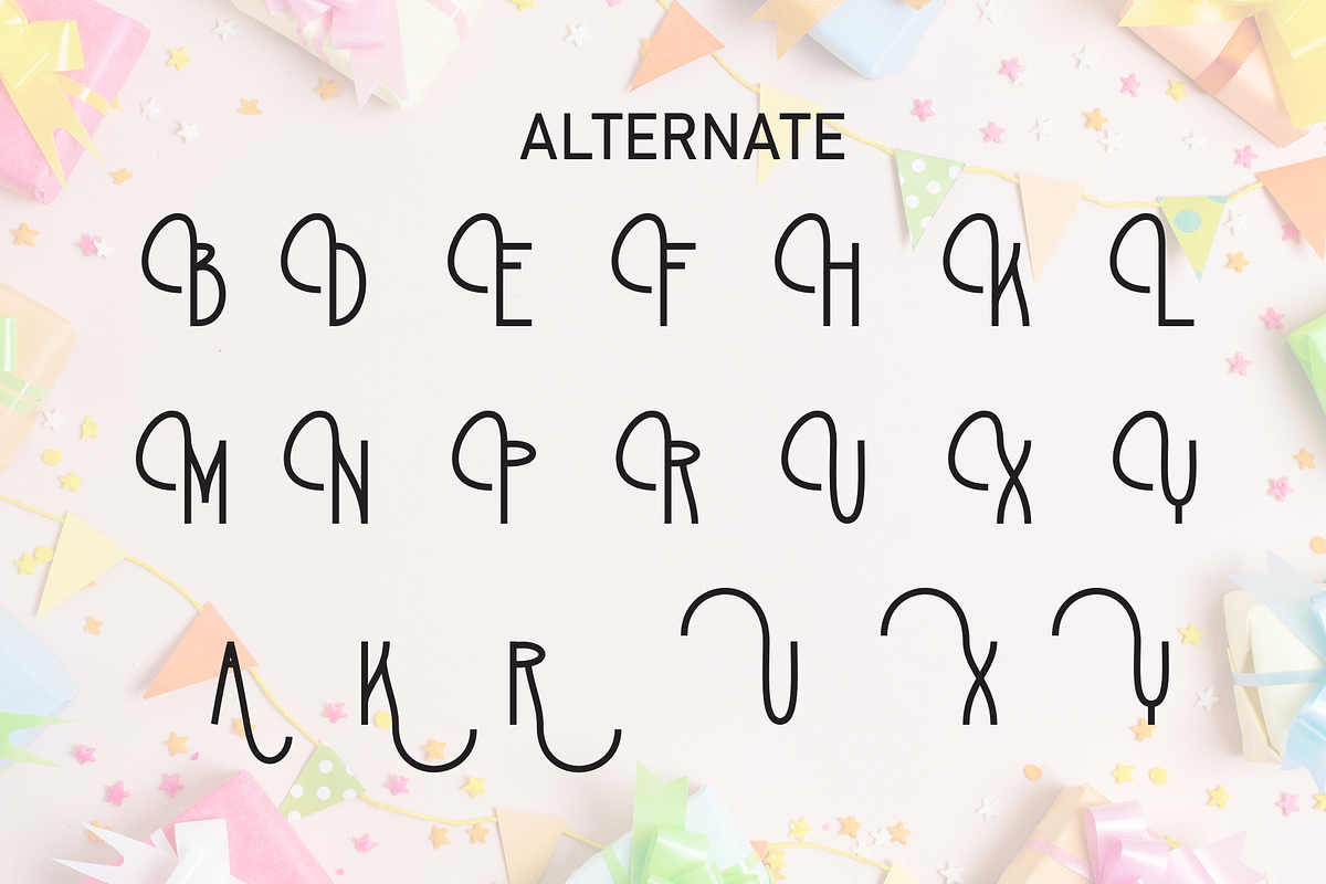 Birthday | Script Font, a Script Font by Scratchones (Photo 7 of 9)