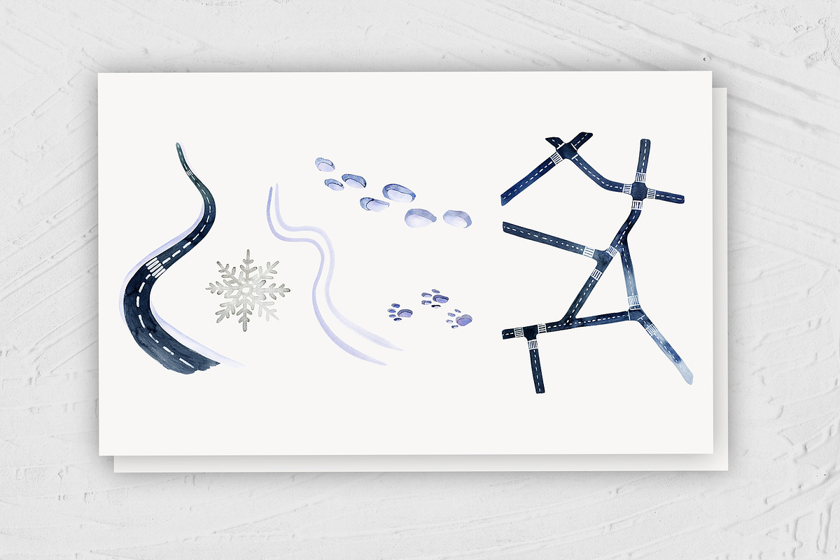 Winter set. Map creator, a Decorative Illustration by Karma (Photo 18 of 20)