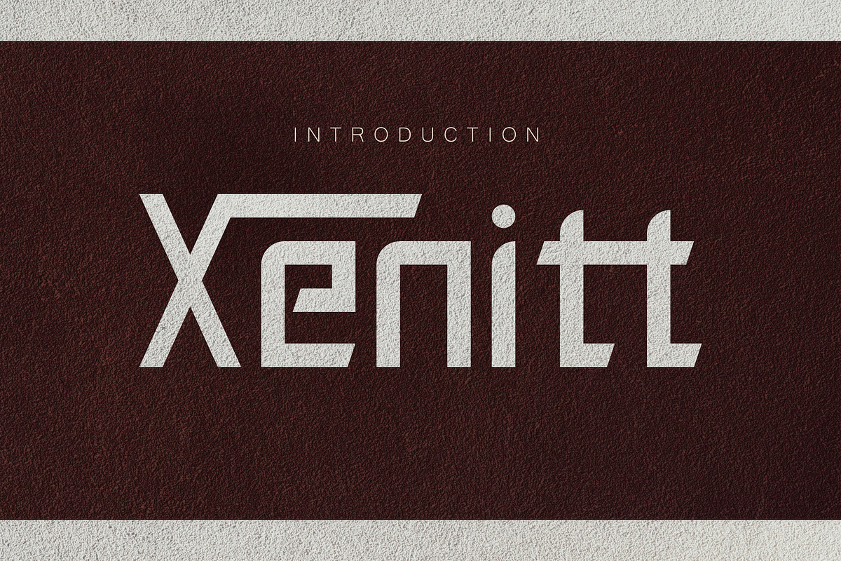 Xenitt - A Modern Sans Serif