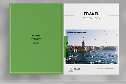 Green Travel Bookl Brochure Template