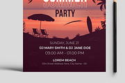 Summer Party Flyer Design Template, a Flyer Template by MightyDesign (Thumbnail 3 of 8)