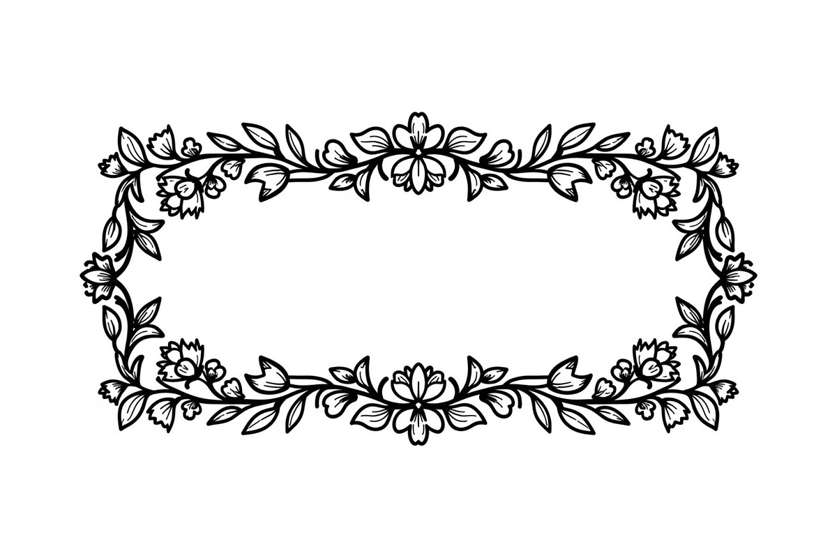 Vintage Floral Frame Vector Bundle, an Illustration by Designs_River (Photo 25 of 51)